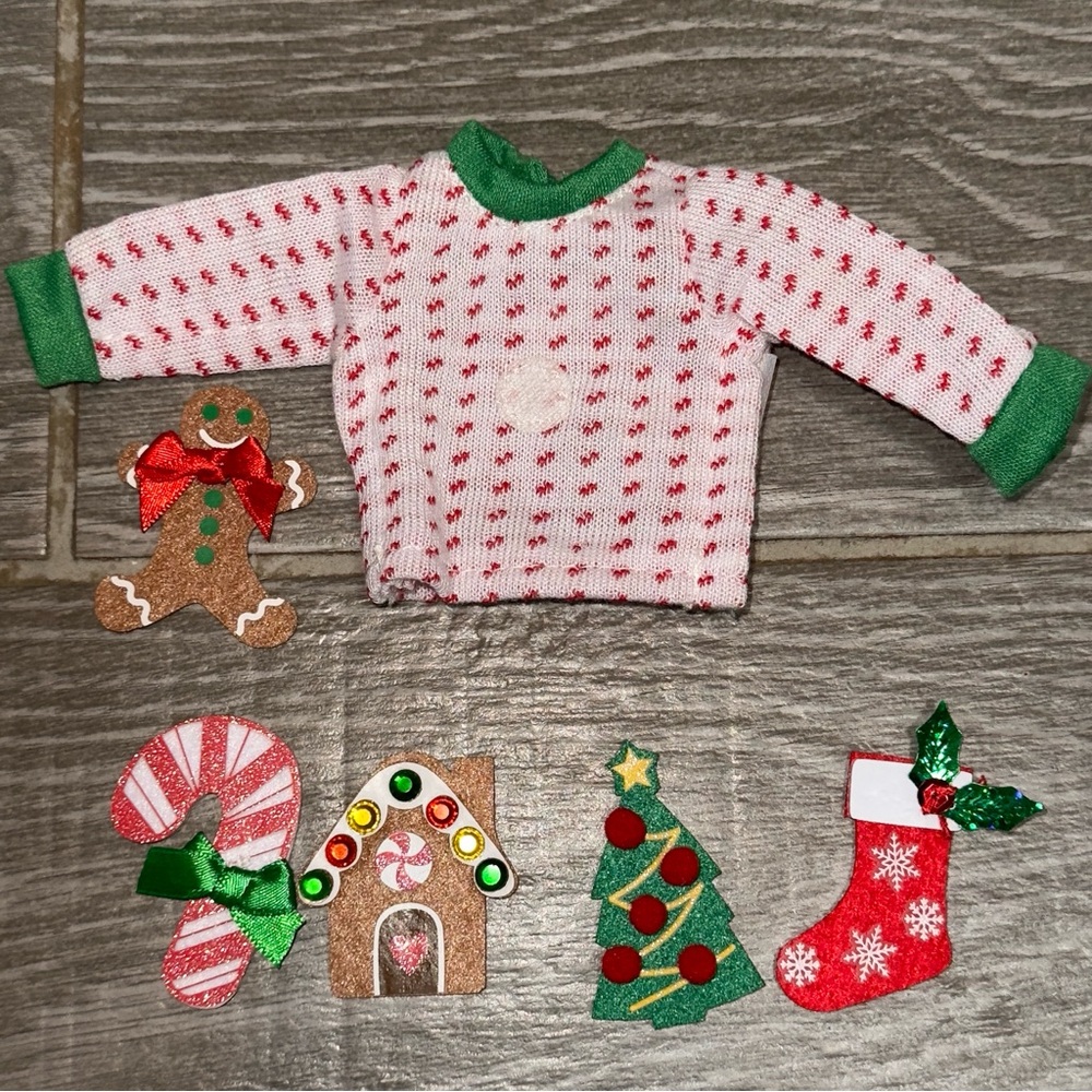 Elf Accessories Christmas Ugly Sweater Set Elf Doctor Elf Flex - Picture 3 of 6